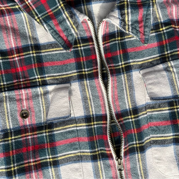 Y2K Plaid Zip Shirt - Picture 5 of 8